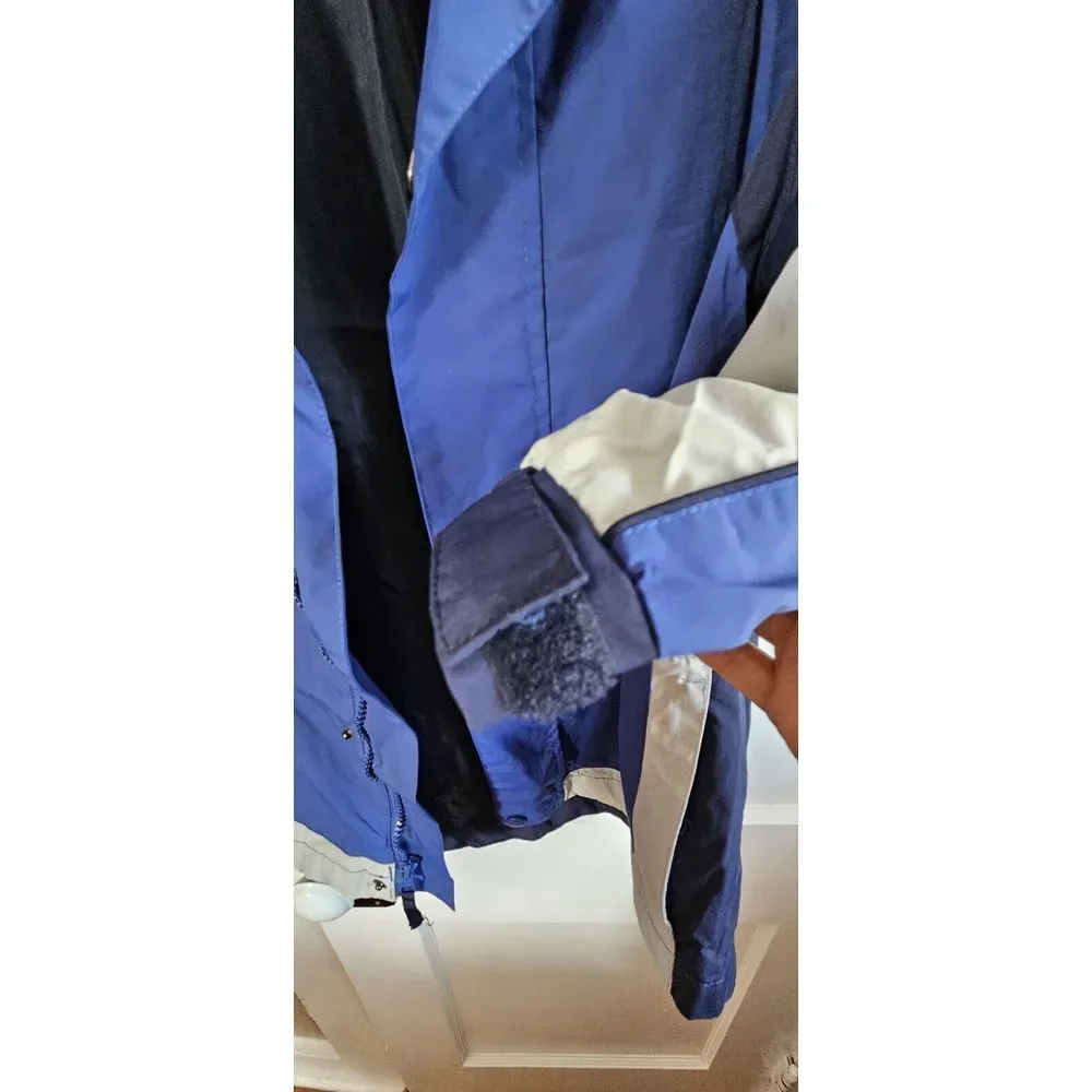 Steve & Barry boy Sz L(10/12) blue jacket lined  full zip‎ 100% Nylon